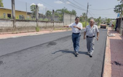 Asfaltado en barrios del Sur